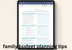 family budget planning tips