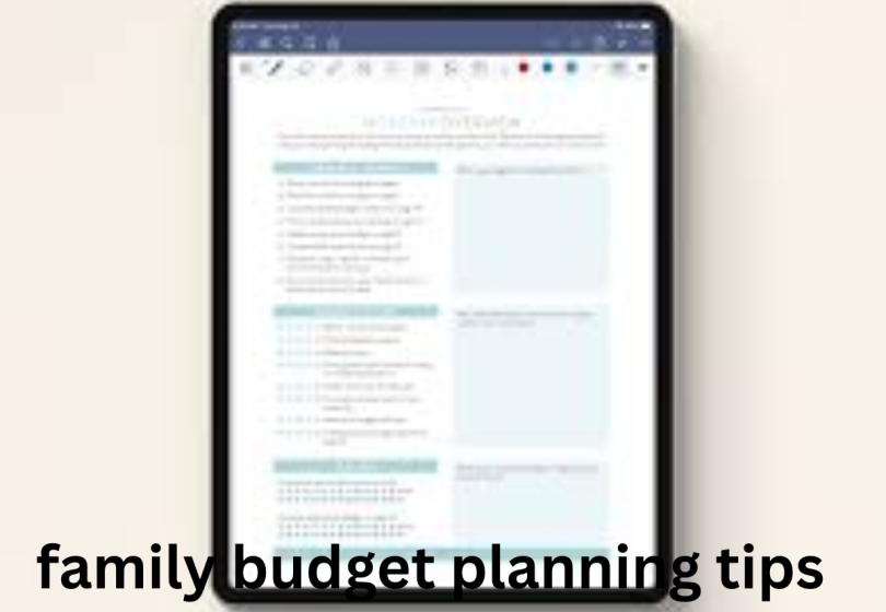 family budget planning tips